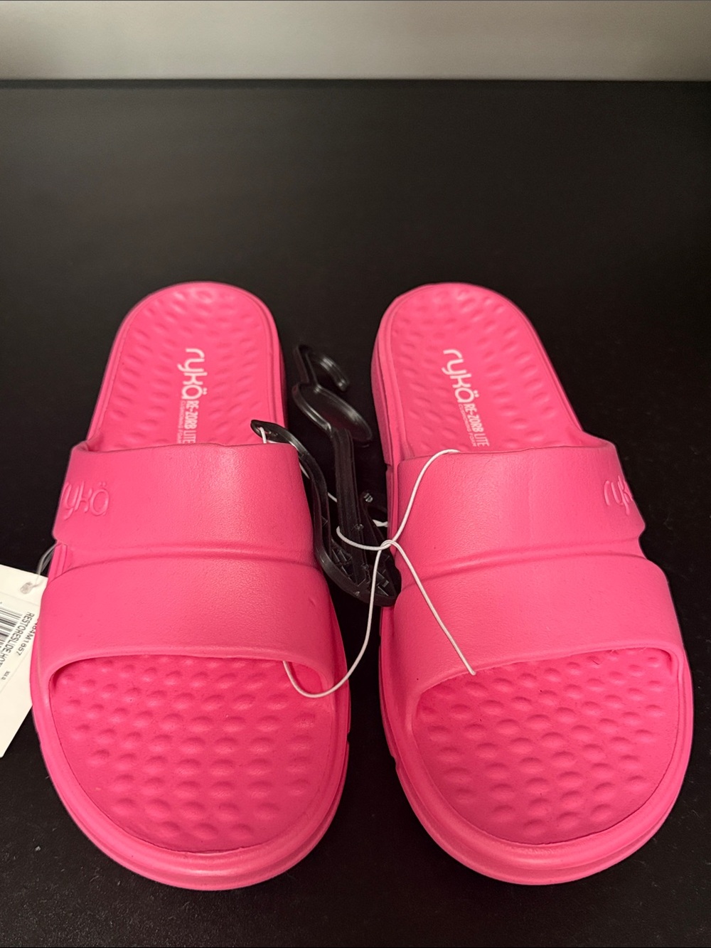 Ryka Hot Pink Slip-On Slide Sandals Woman’s SZ 9M New